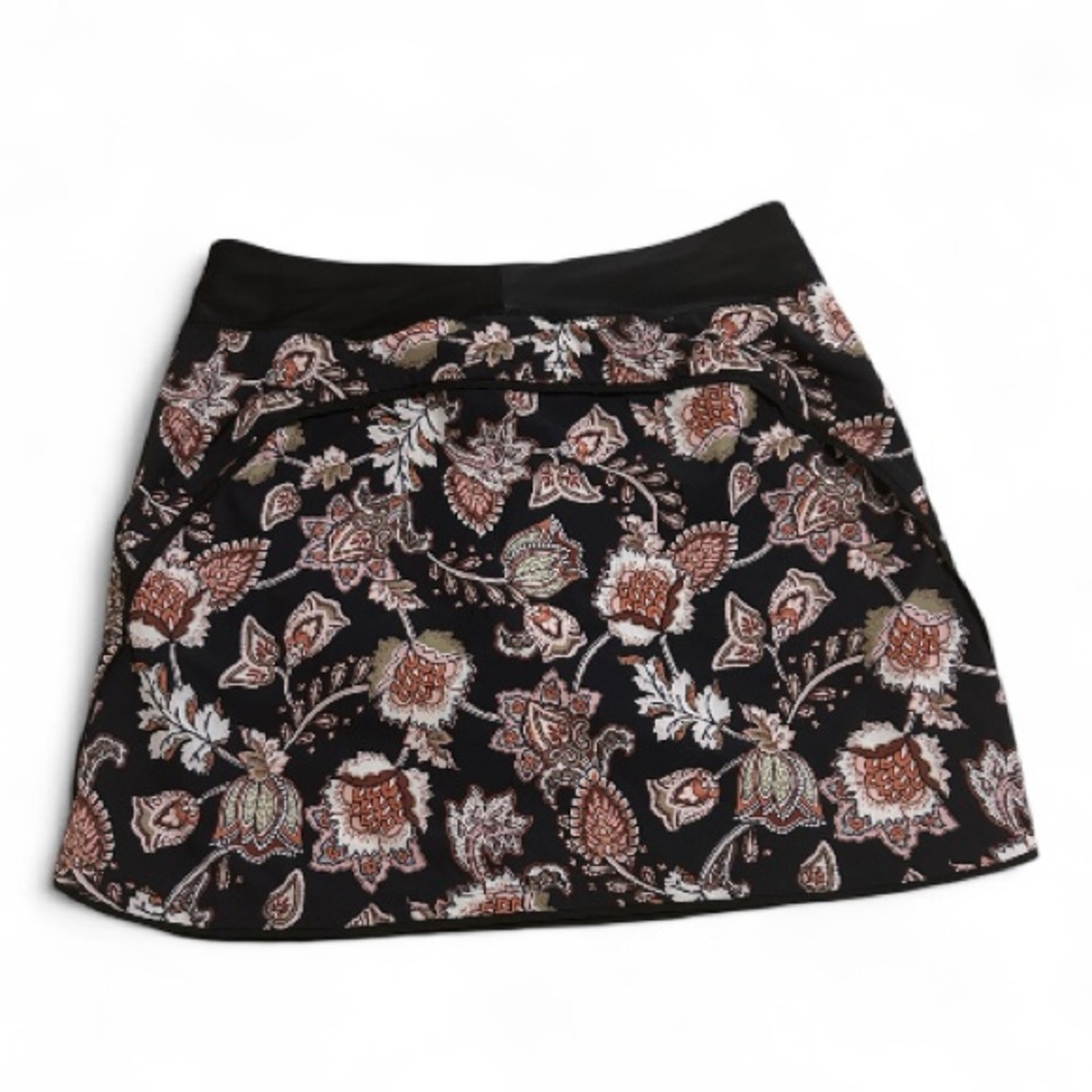 Women’s Lands End Blue, Green, Peach, Floral Print Golf Tennis Pickleball Skort